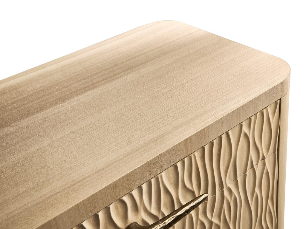 Water Undercurrent 6-Drawer Oak Double Dresser in Natural Dyed Koto