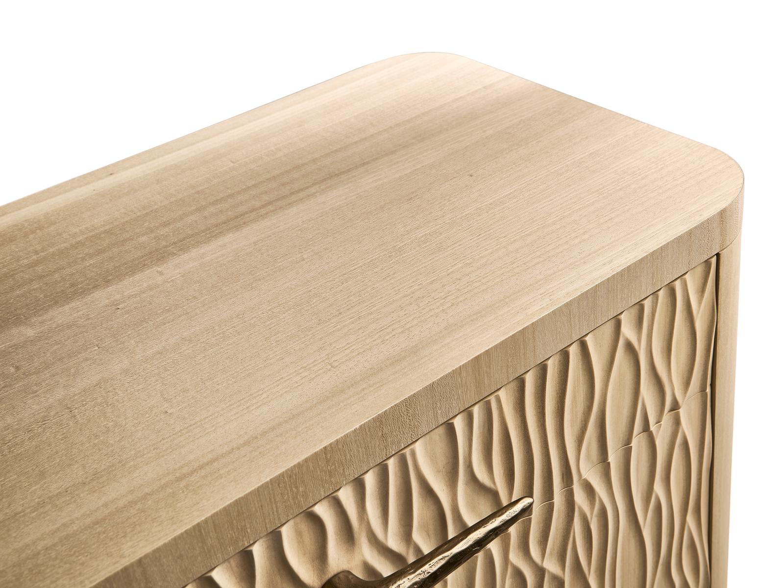 Water Undercurrent 6-Drawer Oak Double Dresser in Natural Dyed Koto