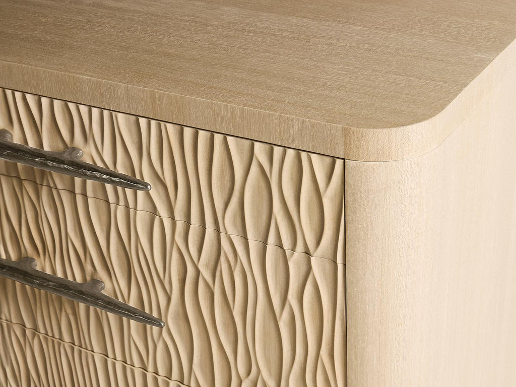 Water Undercurrent 6-Drawer Oak Double Dresser in Natural Dyed Koto