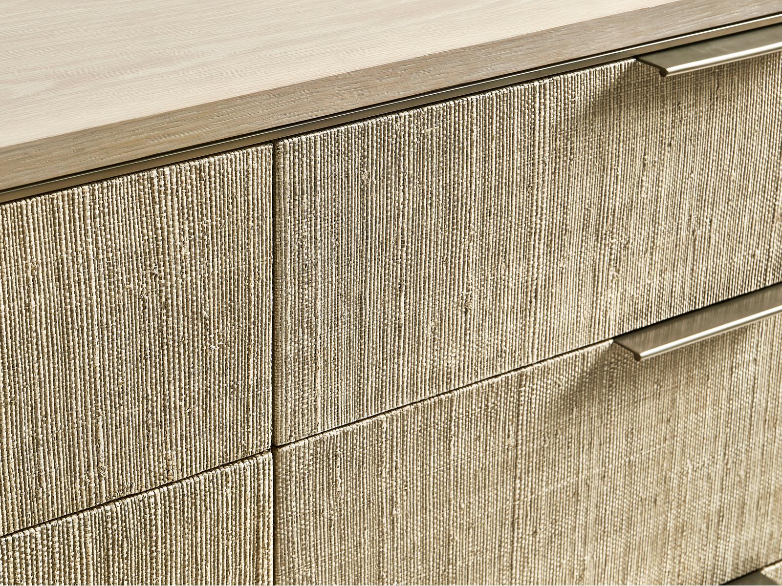 Water Seiche Woven Double Dresser in Bleached Oak