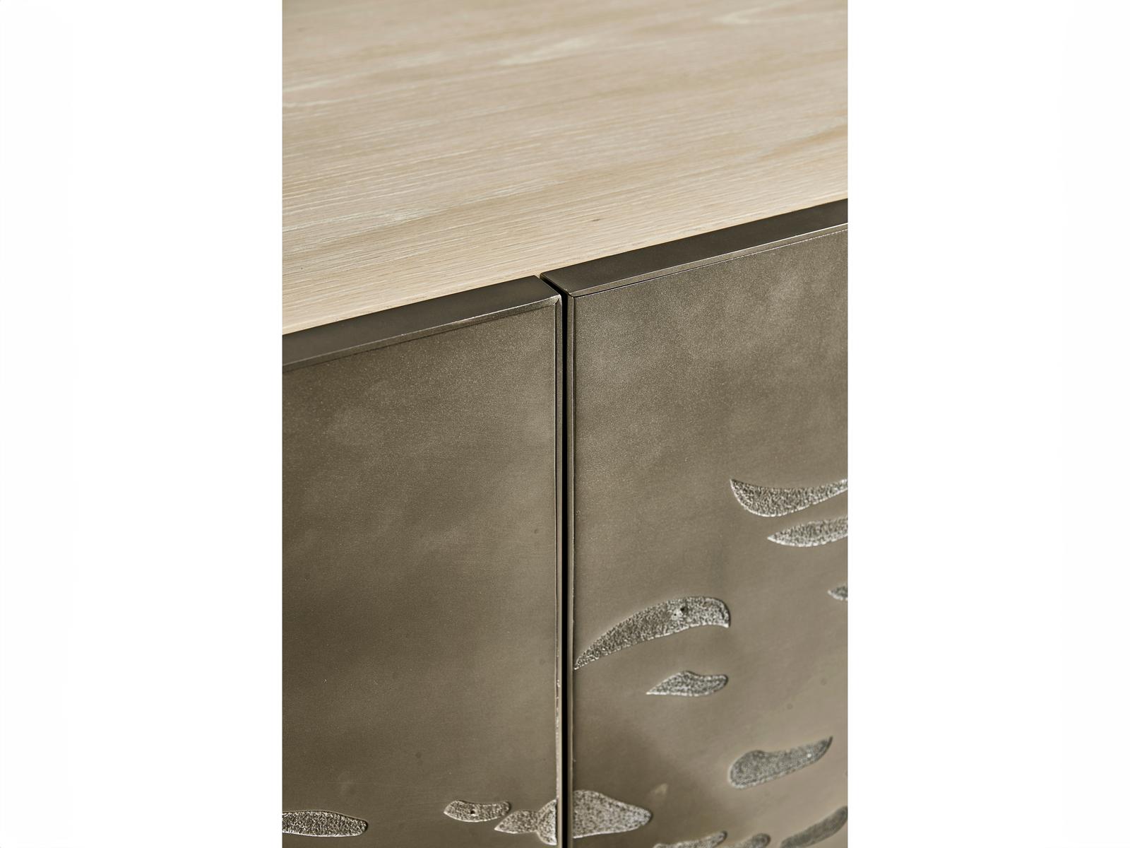 Water 3-Drawers Light Wood Oak Dresser