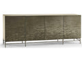 Water Diel Whitewashed Oak Entertainment Console Table