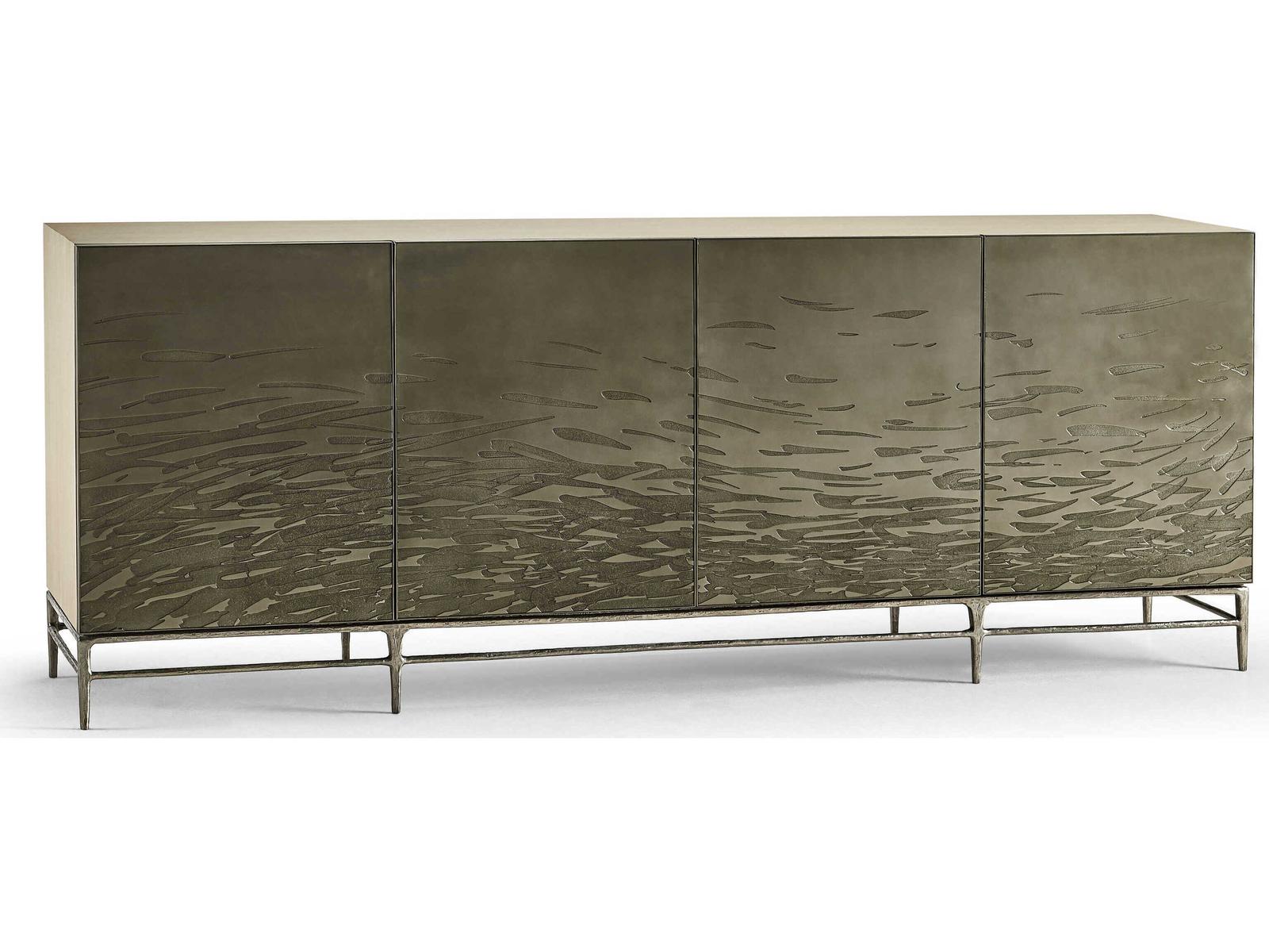 Water Diel Whitewashed Oak Entertainment Console Table