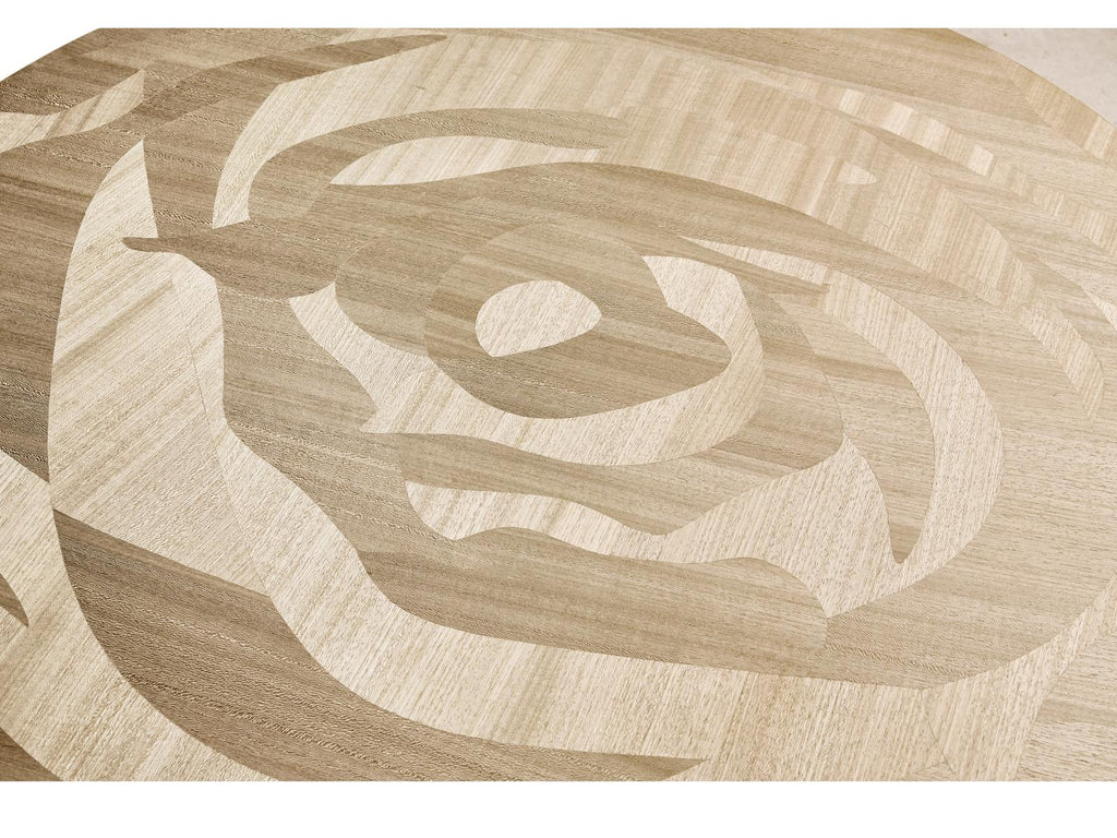 Tidepool Round Coffee Table in Natural Dyed Koto Wood