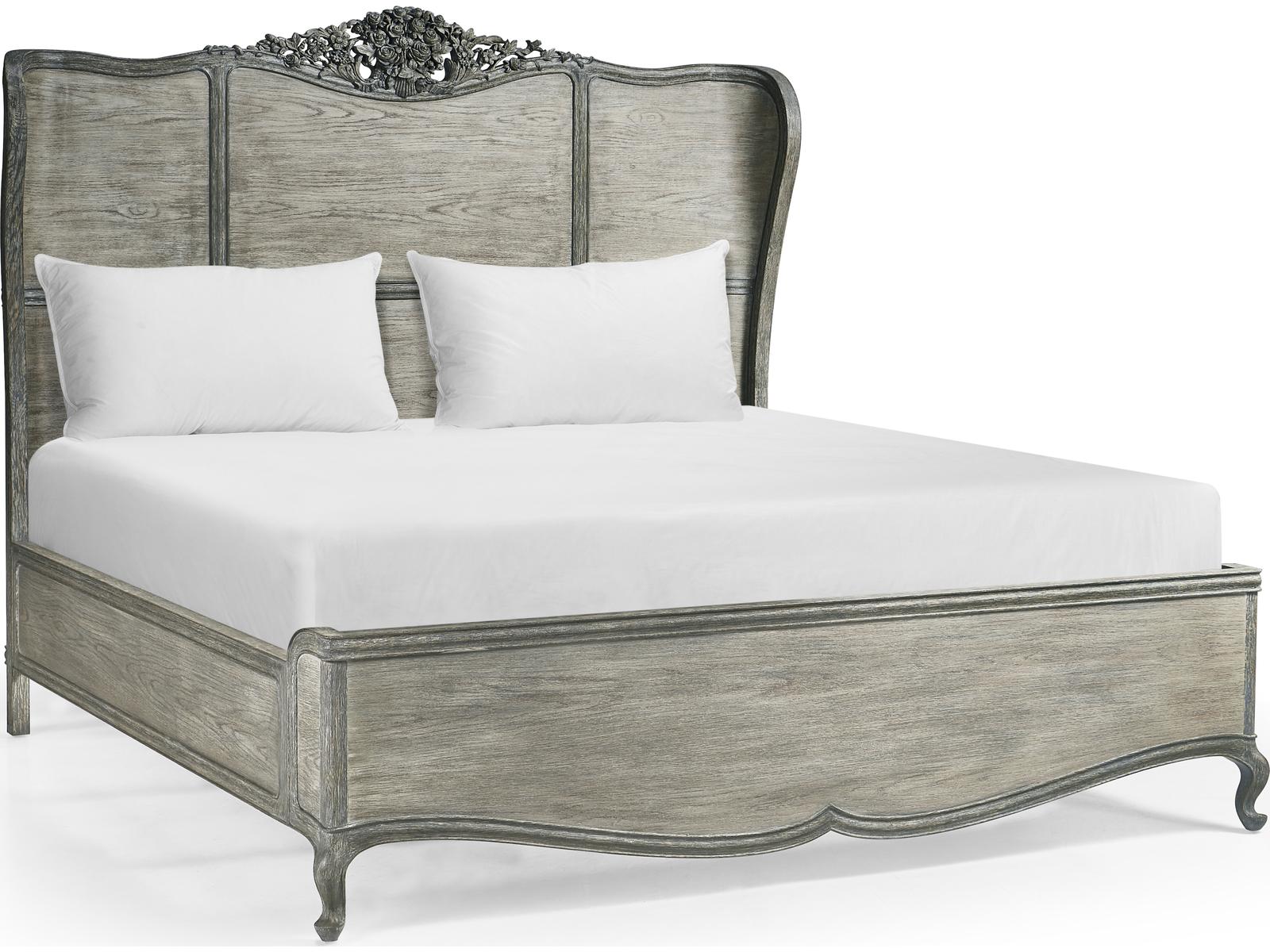 Arlingham King Shelter Bed in Chipped Blue Oak