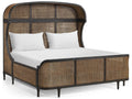 JC Traditional Tangiers King Shelter Bed in Ebonized Oak