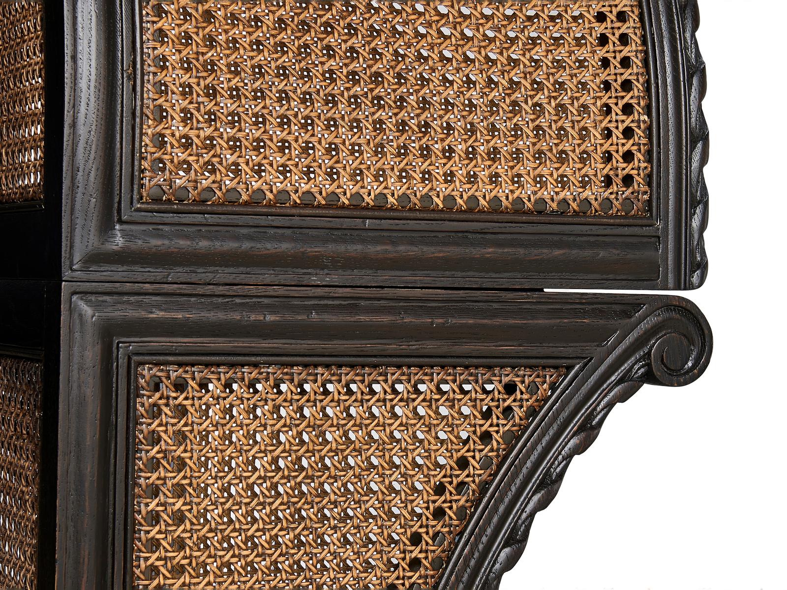 JC Traditional Tangiers King Shelter Bed in Ebonized Oak