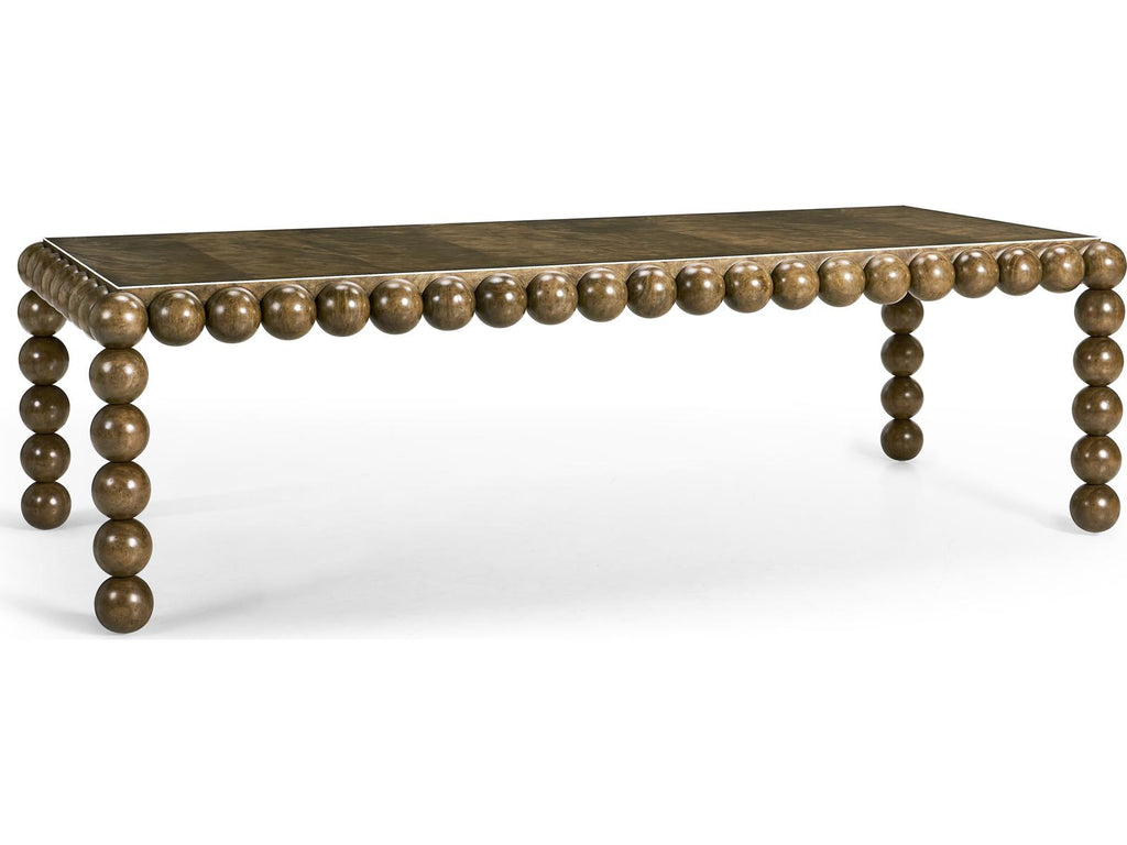 Orb 103 Inch Rectangle Dining Table in Medium Brown Mahogany
