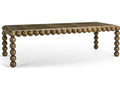 Orb 103 Inch Rectangle Dining Table in Medium Brown Mahogany