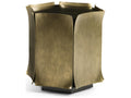JC Modern Hammersmith Rectangular Metal Satin Brass End Table