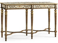 Trianon Rectangular Oak Leaf Parquetry Console Table