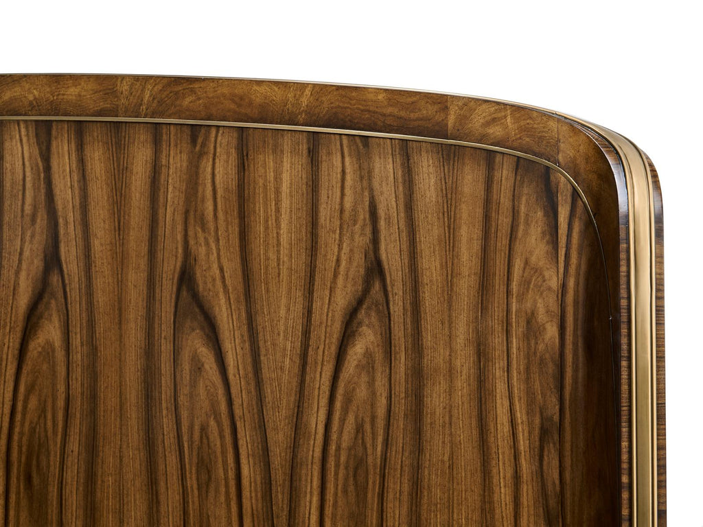 Viceroy Santos Brown Mahogany Wood King Panel Bed