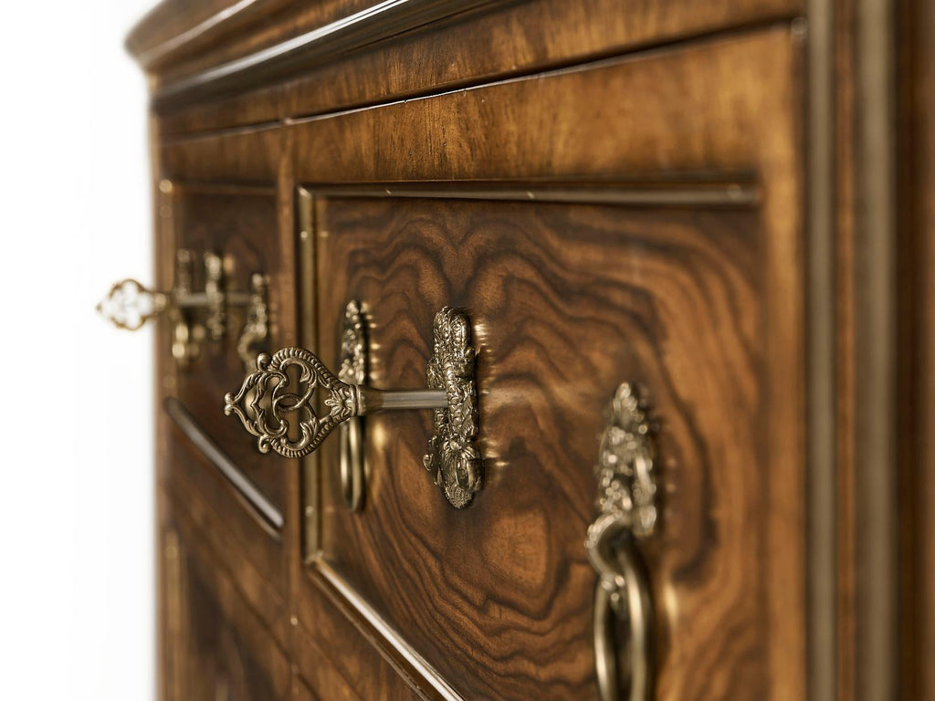 Viceroy 6-Drawer Mahogany Wood Double Dresser Santos Brown