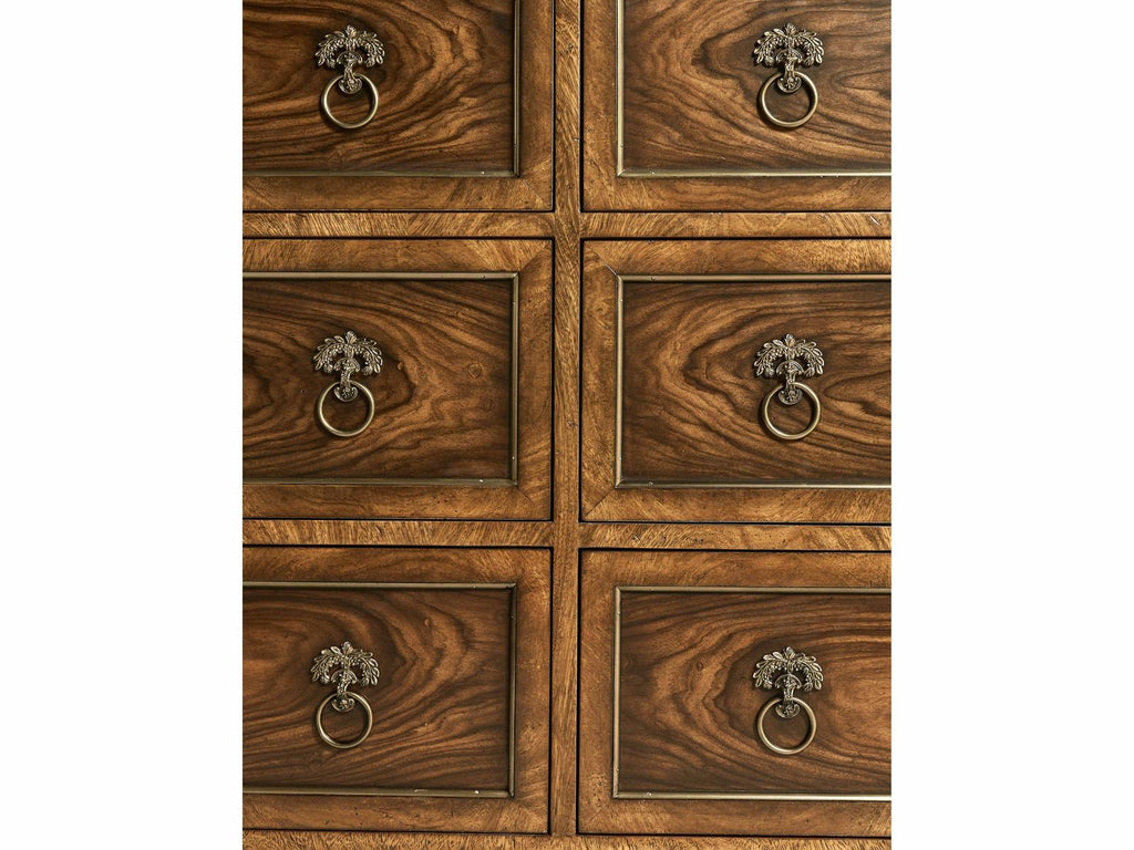 Viceroy 6-Drawer Mahogany Wood Double Dresser Santos Brown