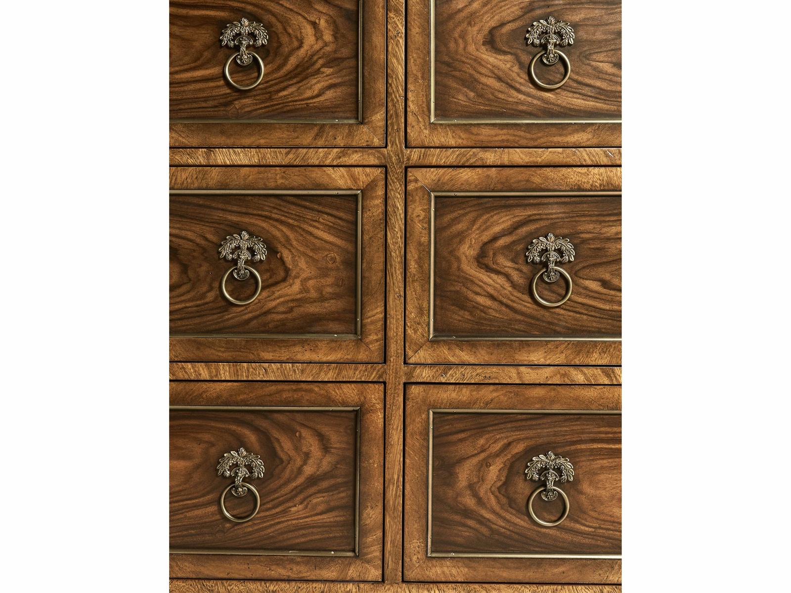 Viceroy 6-Drawer Mahogany Wood Double Dresser Santos Brown
