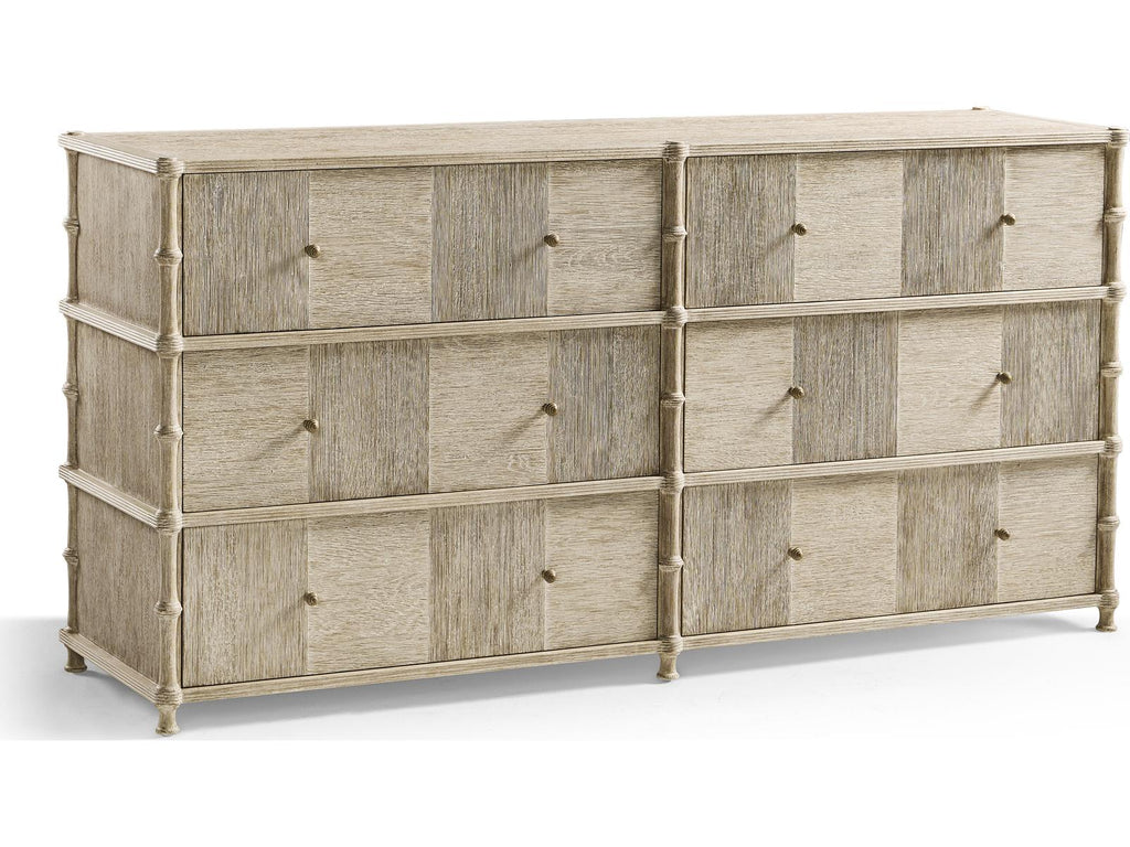 William Yeoward 6-Drawer Bywater Double Dresser in Washed Acacia