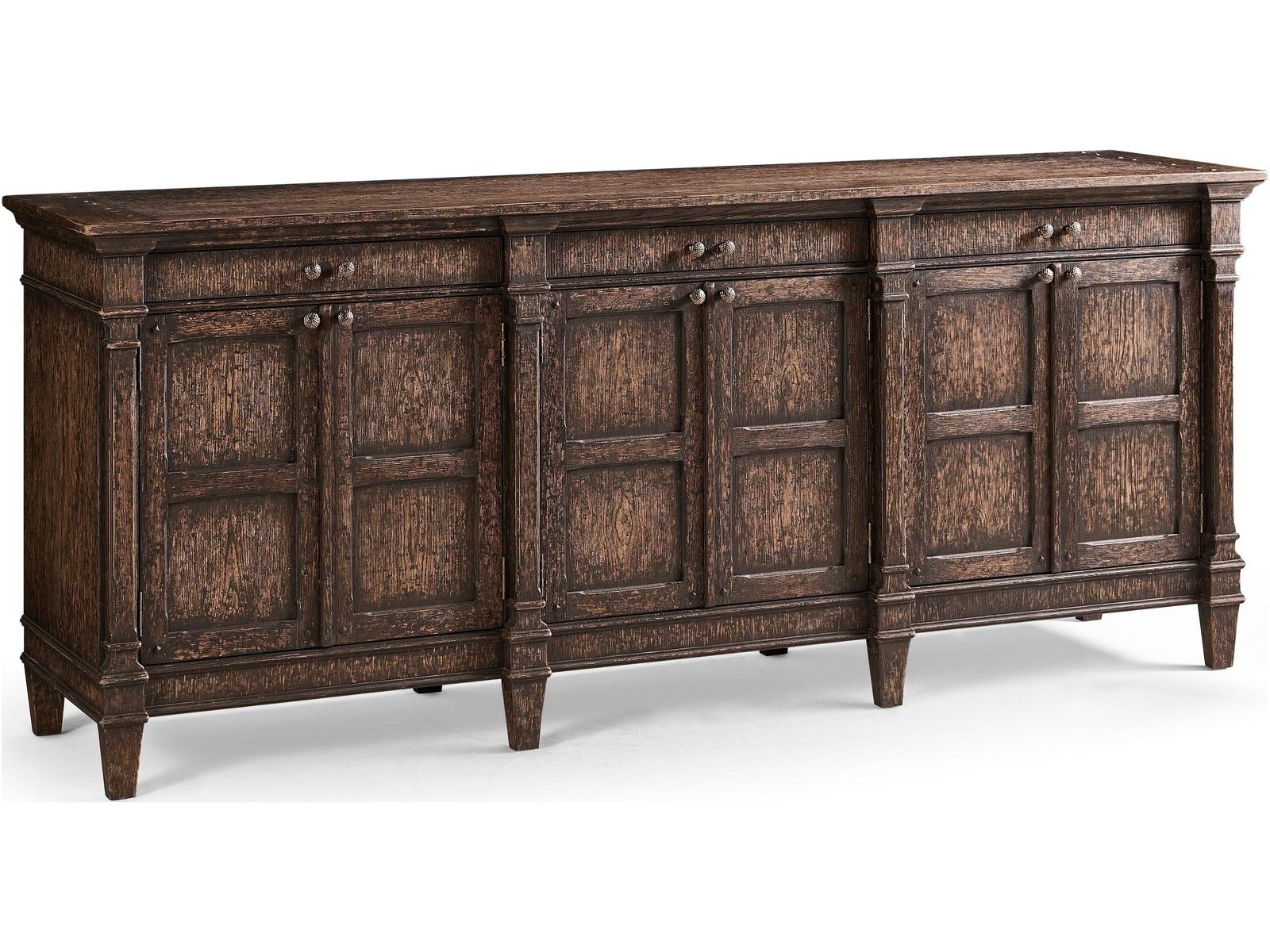 Caldera Terravita 93-Inch Oak Wood Sideboard in Black Caldera Finish