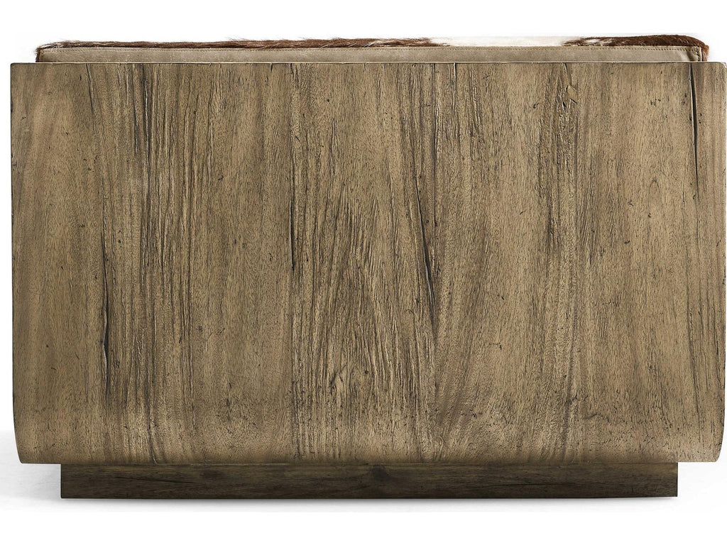 Stone Ridge Tully Light Acacia Leather and Cowhide Twin Daybed