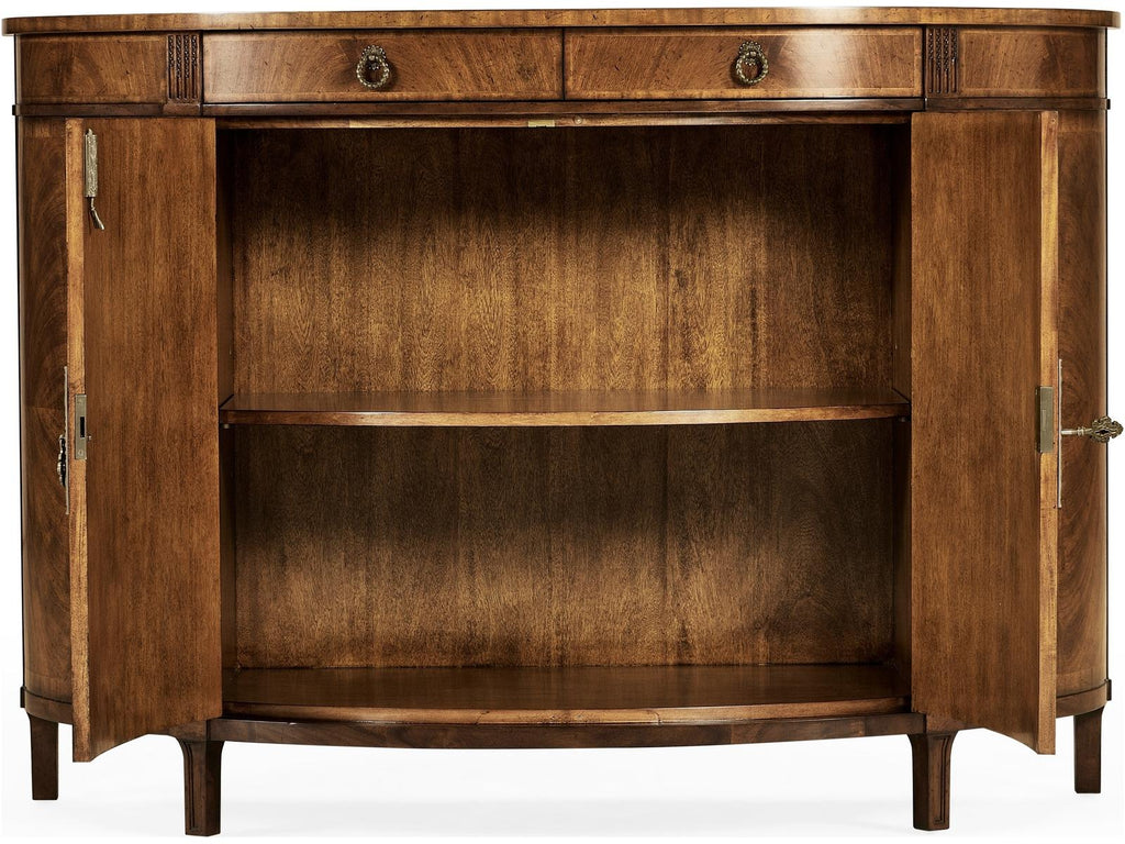 JC Traditional 54-Inch Acacia Wood Sideboard in Medium Crotch Walnut