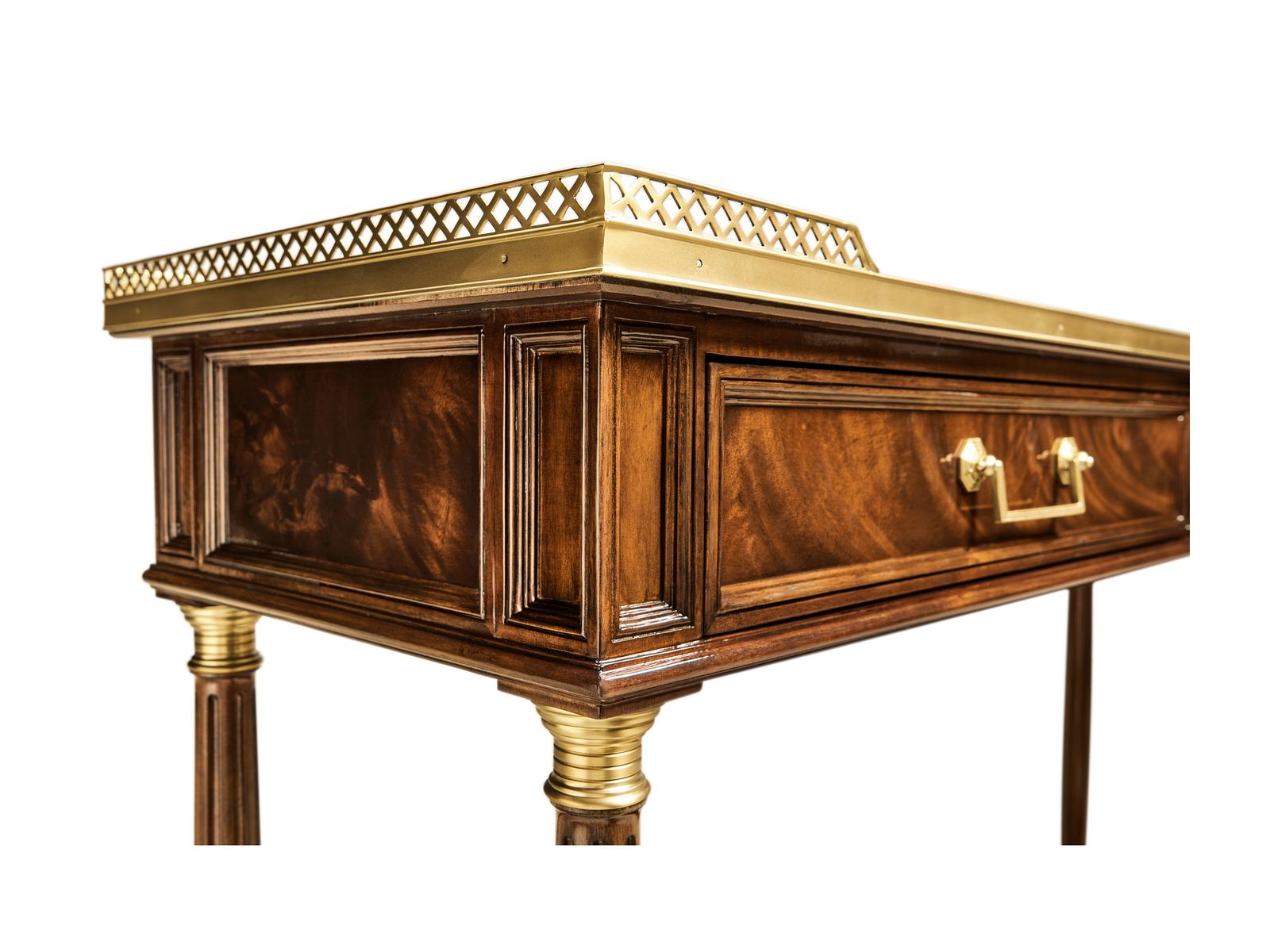 Jc Traditional Rectangular Wood Console Table