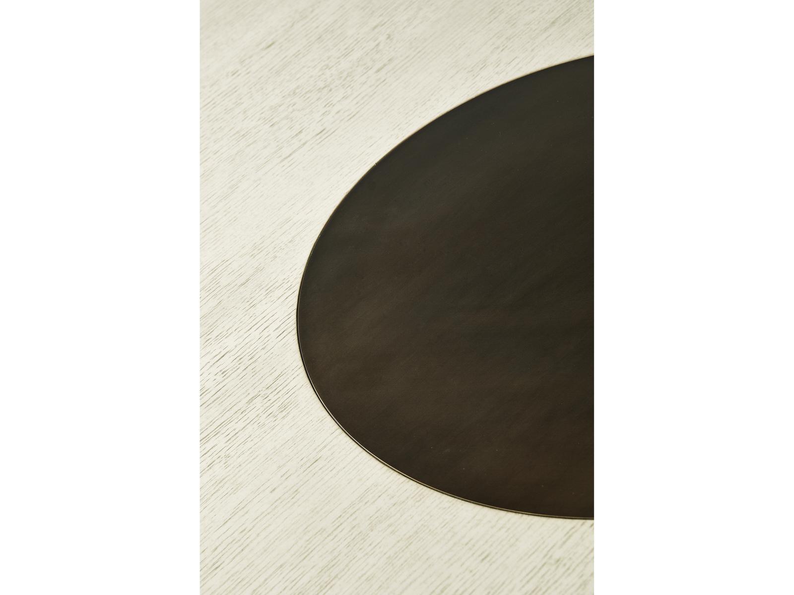 Reimagined Lodestone 72-Inch Round Dining Table in Country White Oak