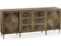 Barcelona Rectangular Marble Walnut Console Table