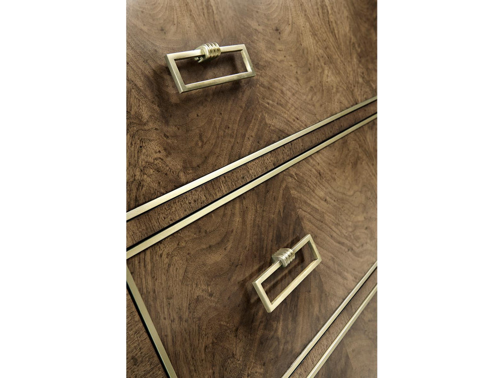 Barcelona Rectangular Marble Walnut Console Table