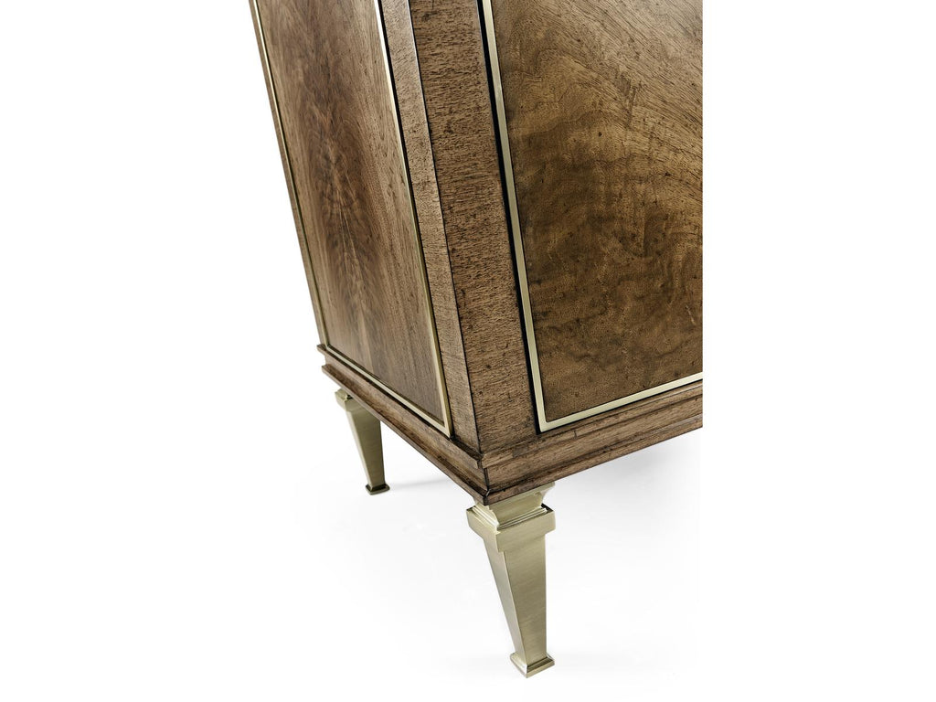 Barcelona Rectangular Marble Walnut Console Table