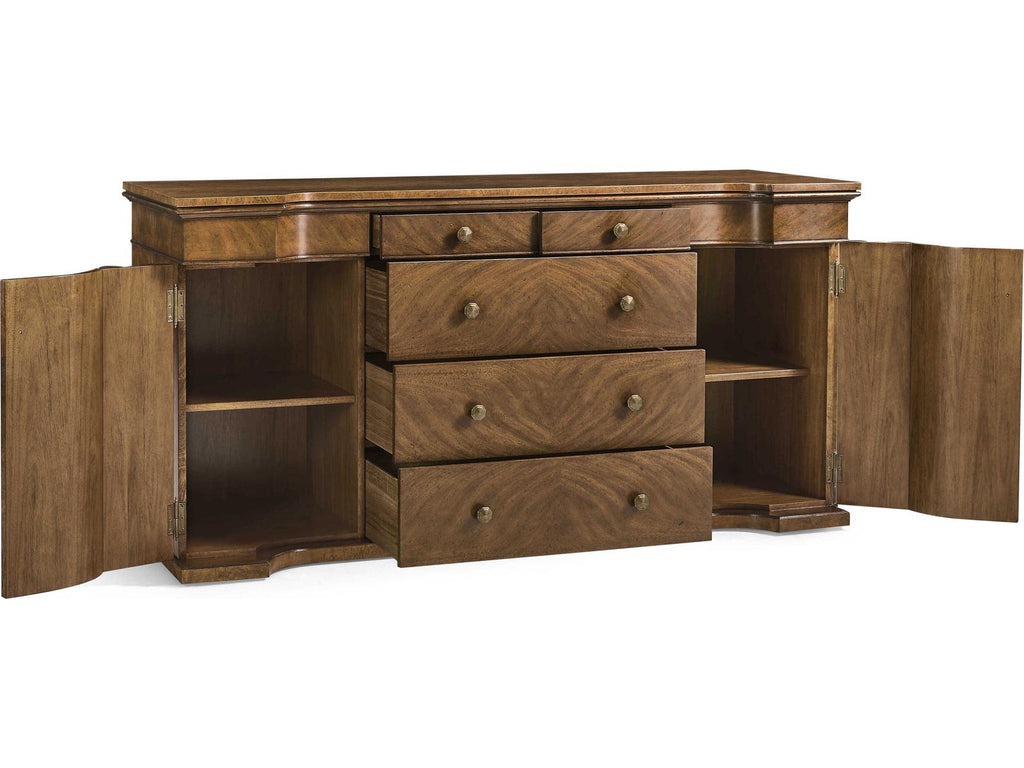Hattie Traditional 74-Inch Crotch Walnut Sideboard