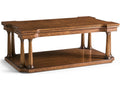Hattie Traditional Rectangular Coffee Table in Medium Crotch Walnut