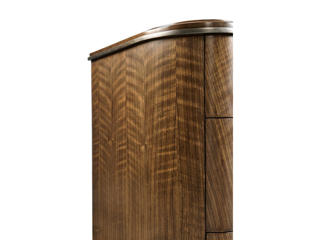 Toulouse 6-Drawer Walnut Wood Double Dresser