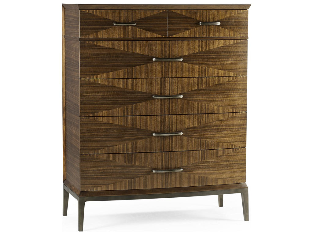 Toulouse 6-Drawers Walnut Wood Double Dresser