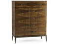 Toulouse 6-Drawers Walnut Wood Double Dresser