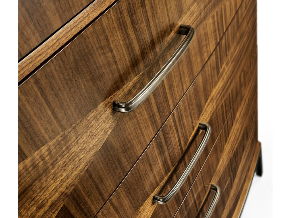 Toulouse 6-Drawers Walnut Wood Double Dresser
