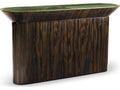 JC Modern Verdure Console Table Jade Green Straw Marquetry