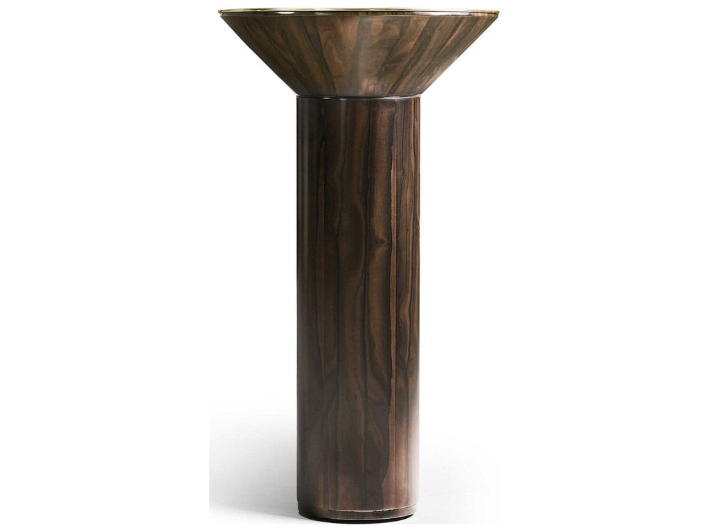 JC Modern Verdure Console Table Jade Green Straw Marquetry