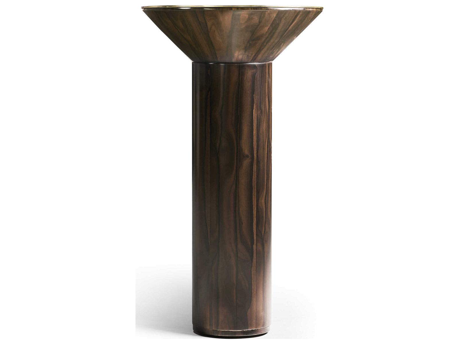 JC Modern Verdure Console Table Jade Green Straw Marquetry