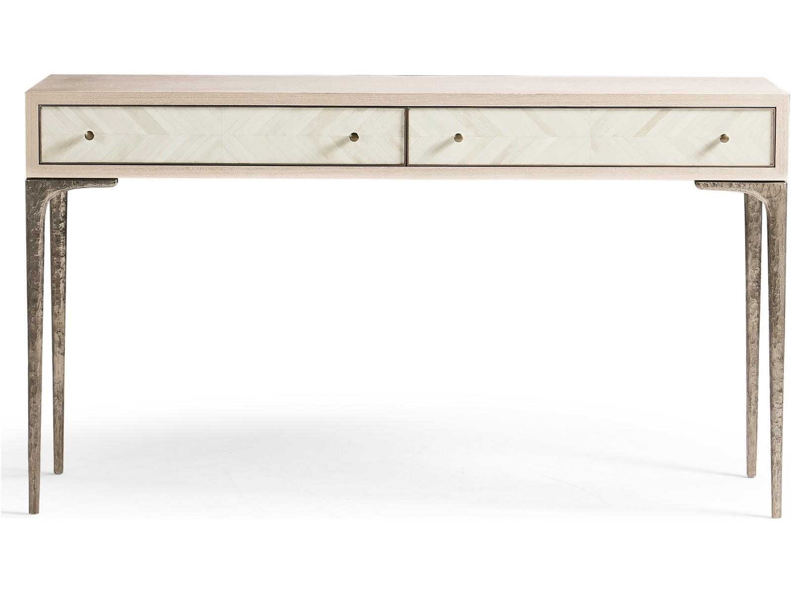 Tideline Rectangular Console Table in Natural Dyed Koto