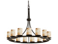 Justice Design Group Alabaster Rocks 21-Light Cylinder Chandelier