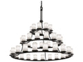 Justice Design Group 45-Light Clouds Cylinder Tiered Chandelier
