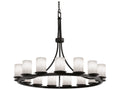 Justice Design Group Clouds 21-Light Oversized Cylinder Chandelier