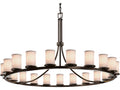 Justice Design Group Textile 21-Light Multi-Tier Chandelier