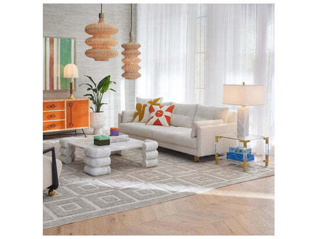 Circuit Square Coffee Table in Banswara Marble