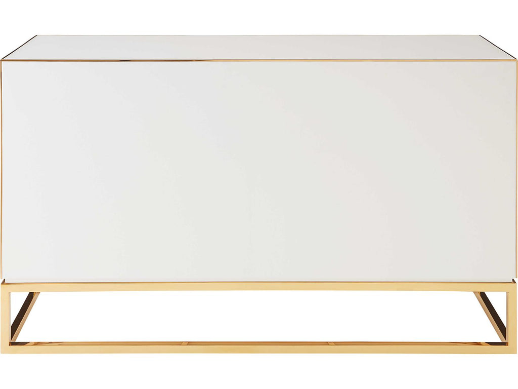 Chambeige 58-Inch Sideboard with Mirrored Glass and Polished Brass