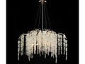 John Richard 6-Light Cascading Crystal Chandelier in Antique Silver Leaf