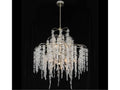 John Richard 12-Light Cascading Crystal Chandelier in Antique Silver
