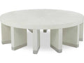 Revolve Round Wood Terra White Coffee Table