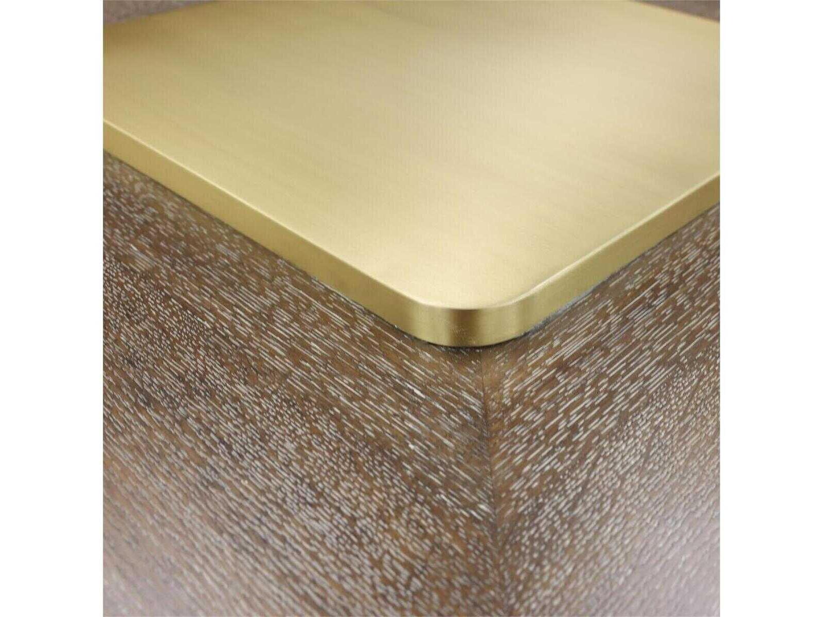 Plateau Square Wood Coffee Table in Falstaff Finish