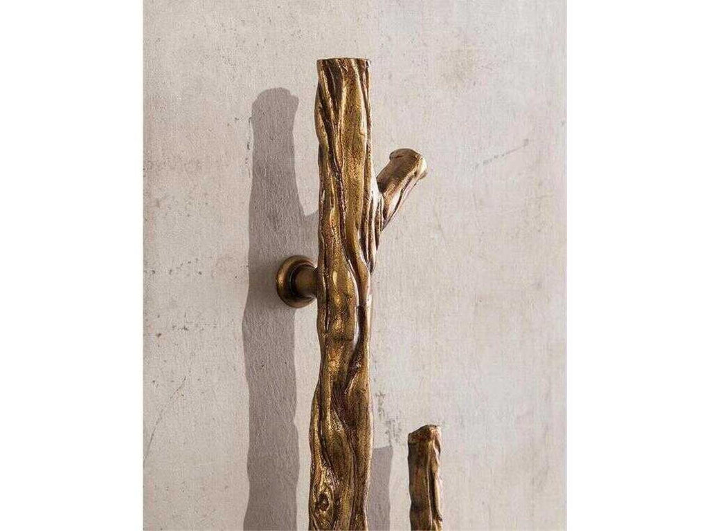 Hallwood Tall Cabinet Golden Oak with Tiza Gesso Doors