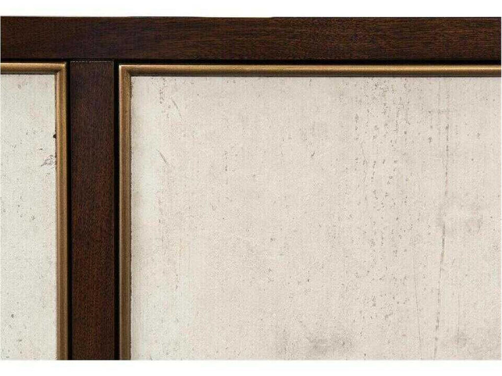Mercia 4-Drawer 2-Door Credenza in American Black Walnut and Tiza Gesso